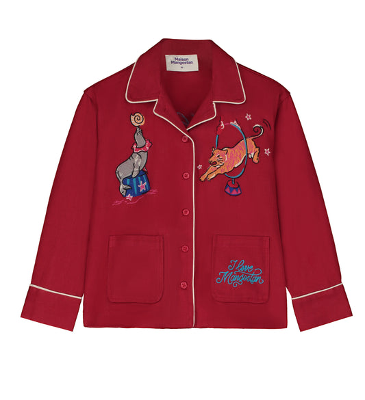 Koszula Circus Embroidery Burgundy