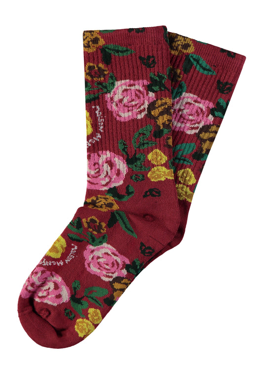 Skarpetki Roses Burgundy