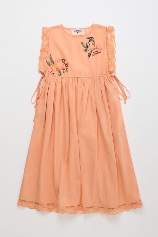 Sukienka z haftem Birds