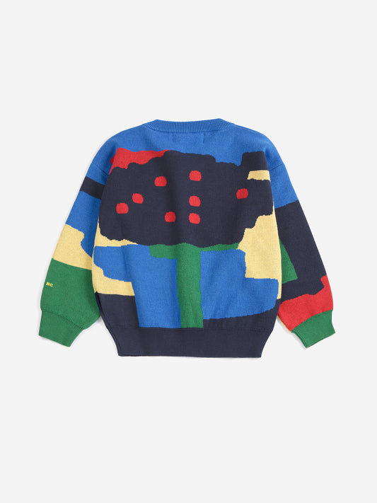 Sweter Paint Forest all over