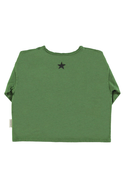 Longsleeve Dark green w/ "groupie" print