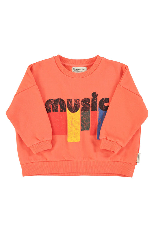 Bluza Orange w/ "music" print
