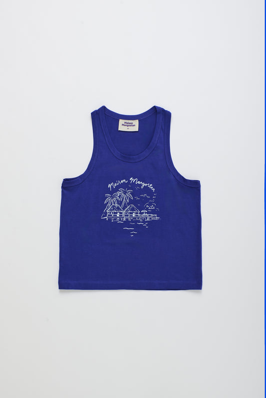 Niebieski Tank Top Leisurely