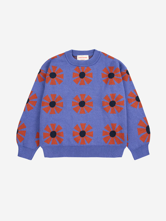 Sweter Kaleidoscope all over jackuard