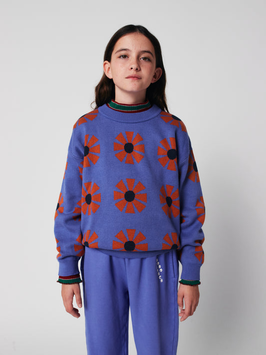 Sweter Kaleidoscope all over jackuard