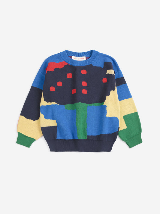 Sweter Paint Forest all over
