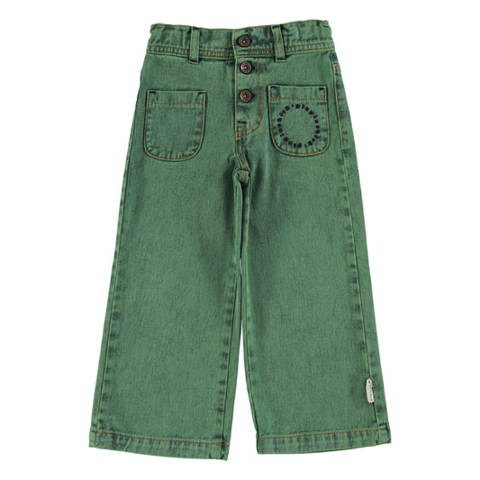 Spodnie Washed green denim