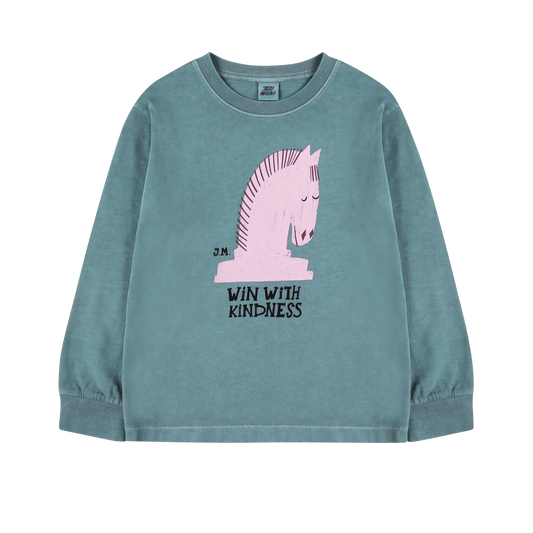 Longsleeve Chess Horse Pigment