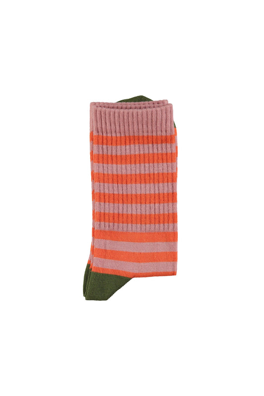 Skarpetki w paski Pink & orange