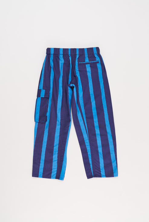 Spodnie Cargo Stripes Blue
