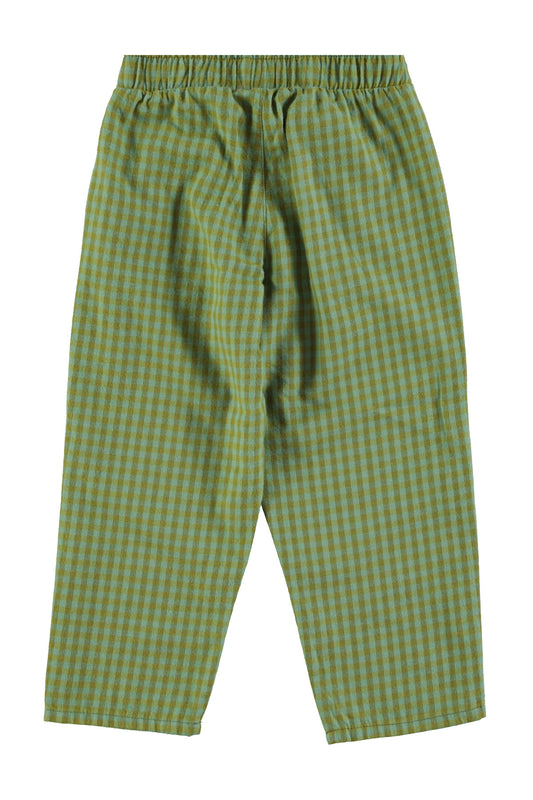 Spodnie Unisex green checkered