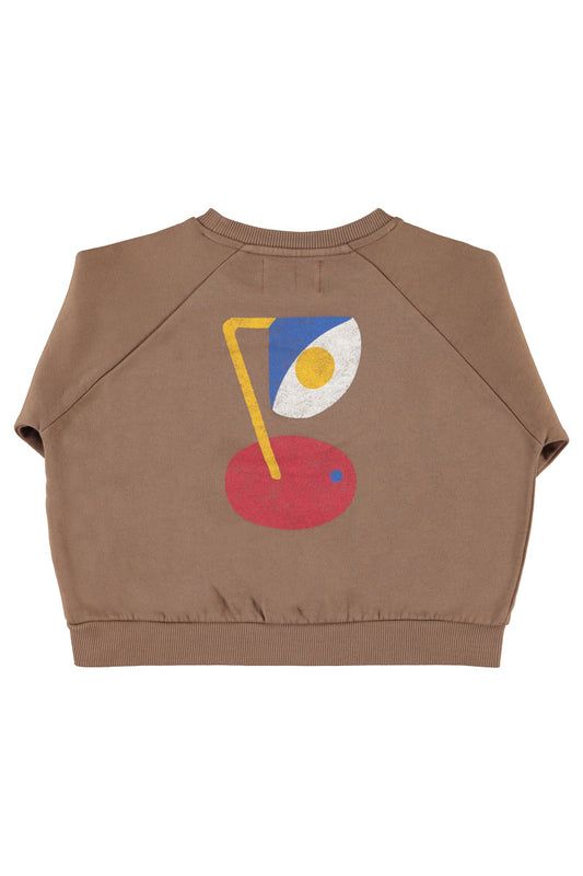 Brązowa bluza | "captain" print