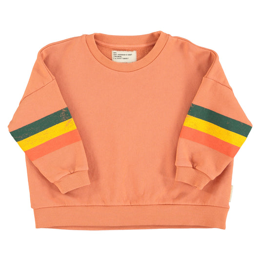 Bluza brzoskwiniowa / multicolor stripes