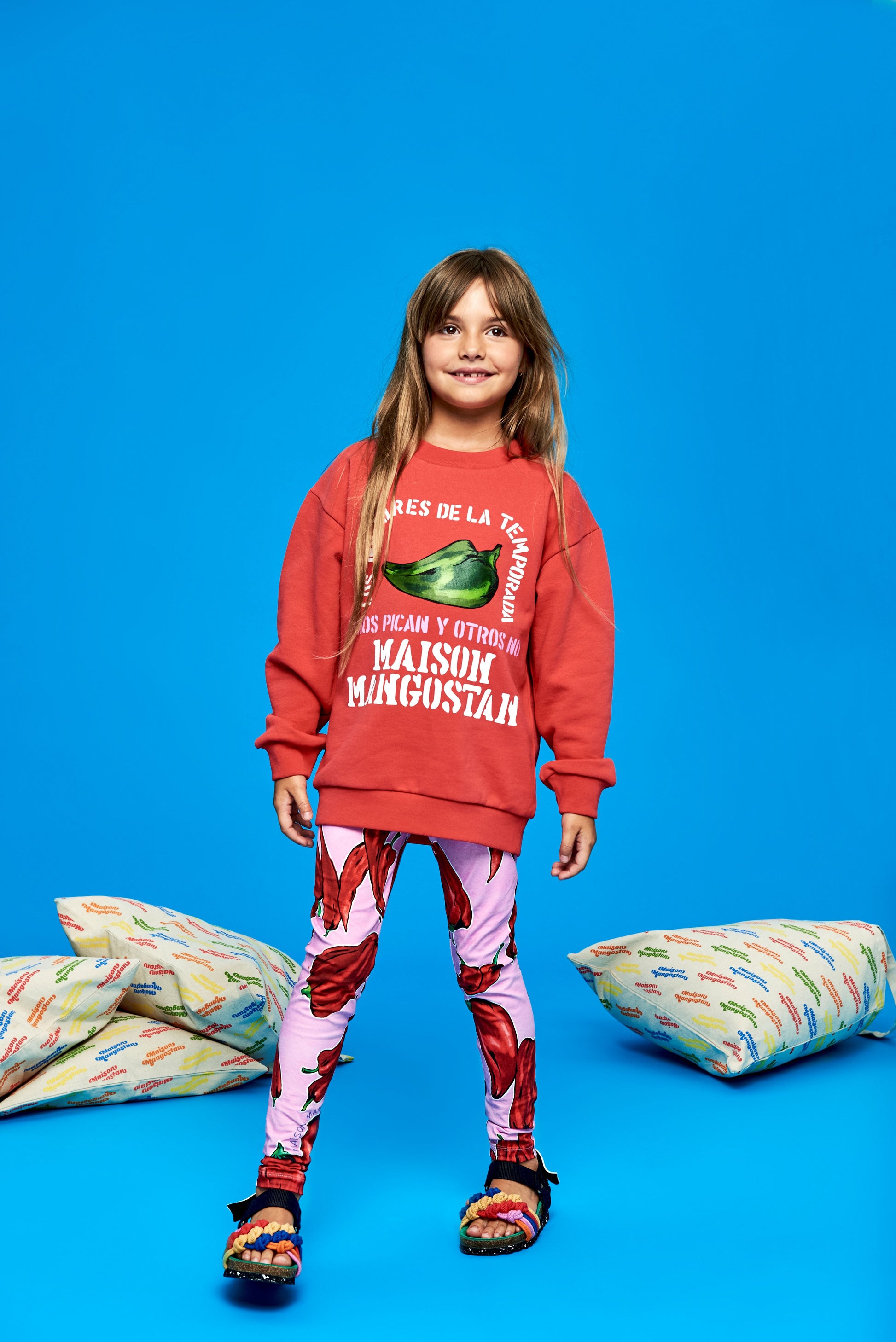 Różowe legginsy Peppers