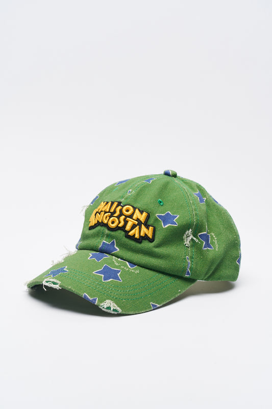 Zielona czapeczka z daszkiem Stars