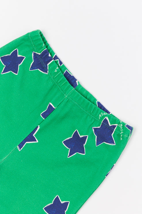 Zielone legginsy Stars