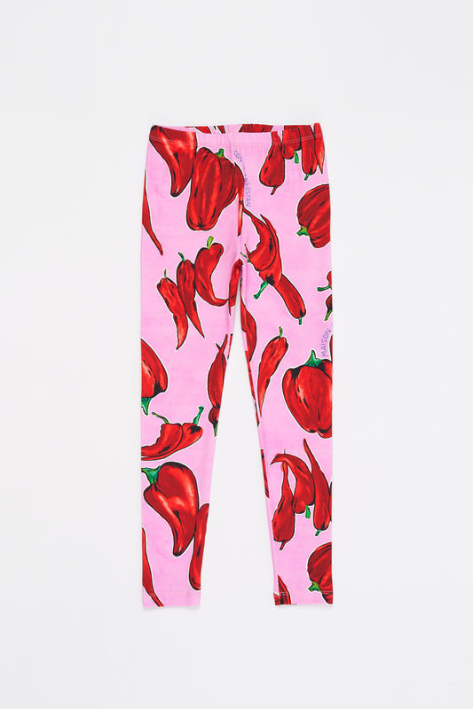 Różowe legginsy Peppers