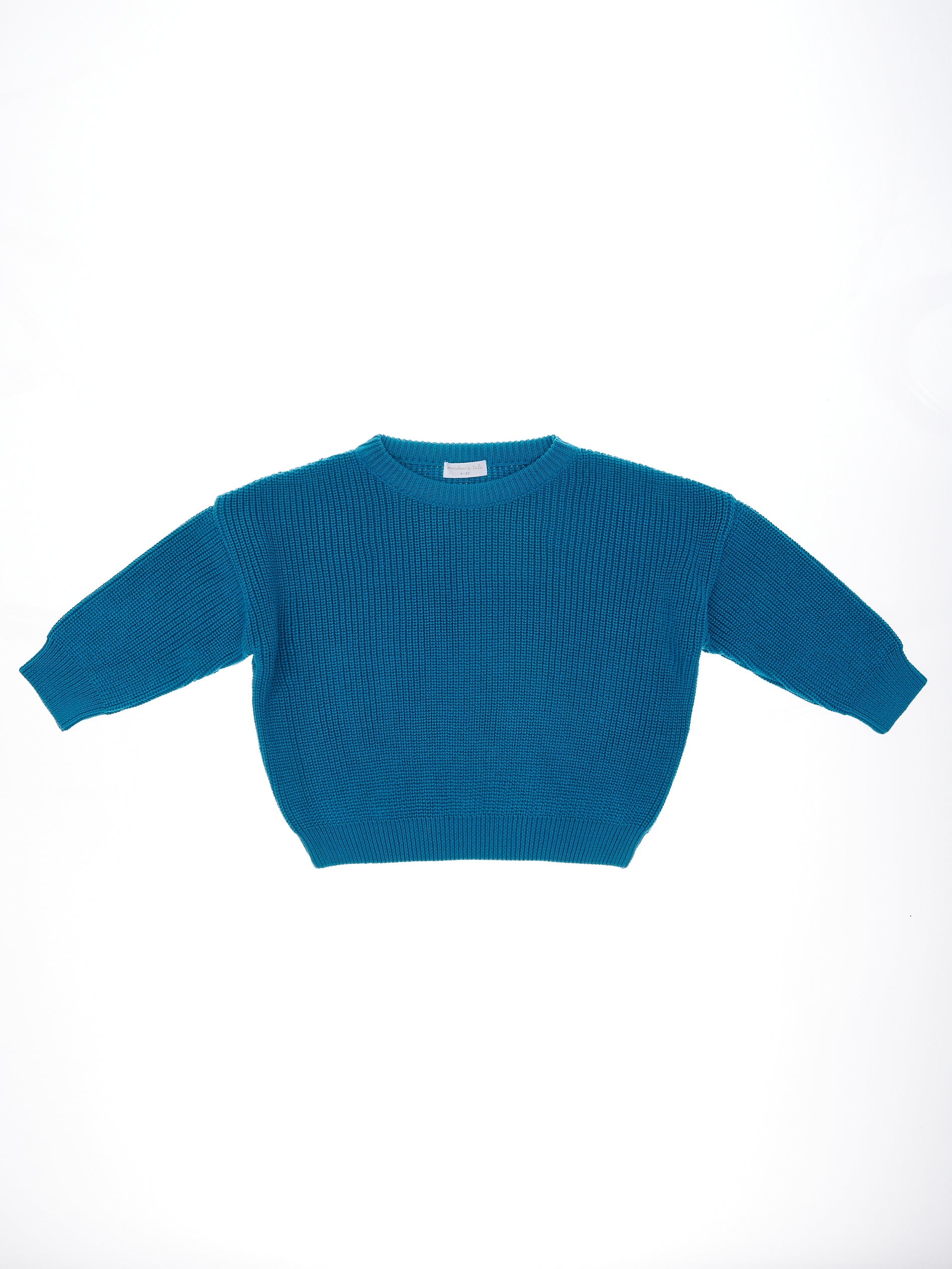 Sweter bawełniany – turkusowy